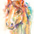 Horse Watercolor Painting Print