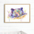 Black Bear Watercolor Painting Print