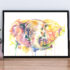 Elephant Watercolor Painting Print