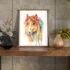 Horse Watercolor Painting Print