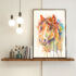 Horse Watercolor Painting Print