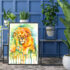 Lion Watercolor Painting Print