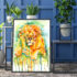 Lion Watercolor Painting Print