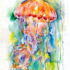 Jellyfish Watercolor Painting Print