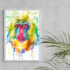 Mandrill Watercolor Painting Print